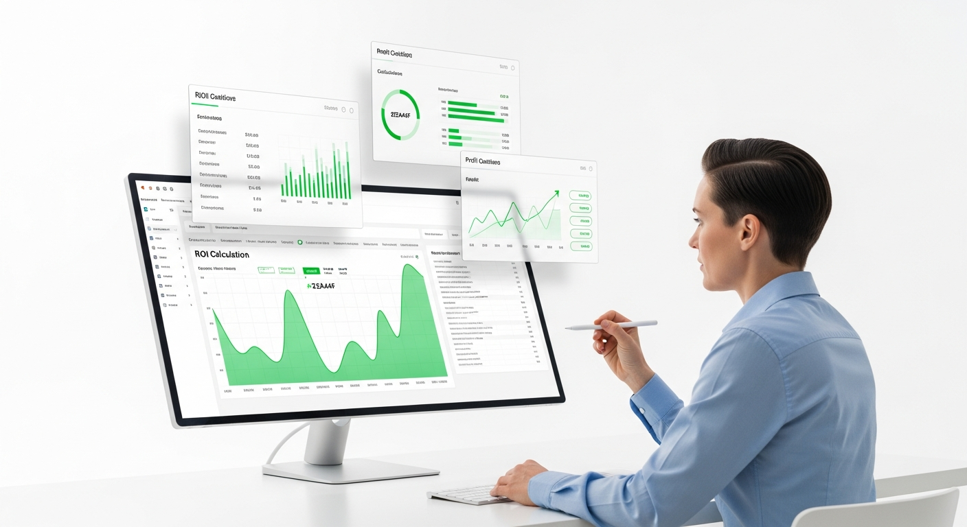 Aprenda a calcular o ROI da implantação de ERP: fórmulas práticas, exemplo real com 326% de ROI e planilha para justificar o investimento com dados concretos.