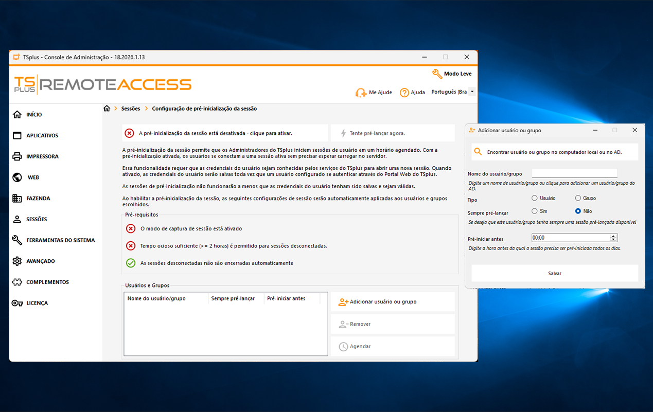 Recursos TSplus Remote Access