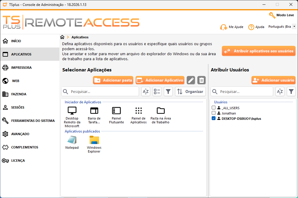 Publicar Aplicativos
