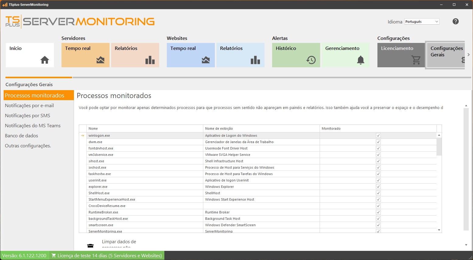 Sistema de Alertas e Notificações