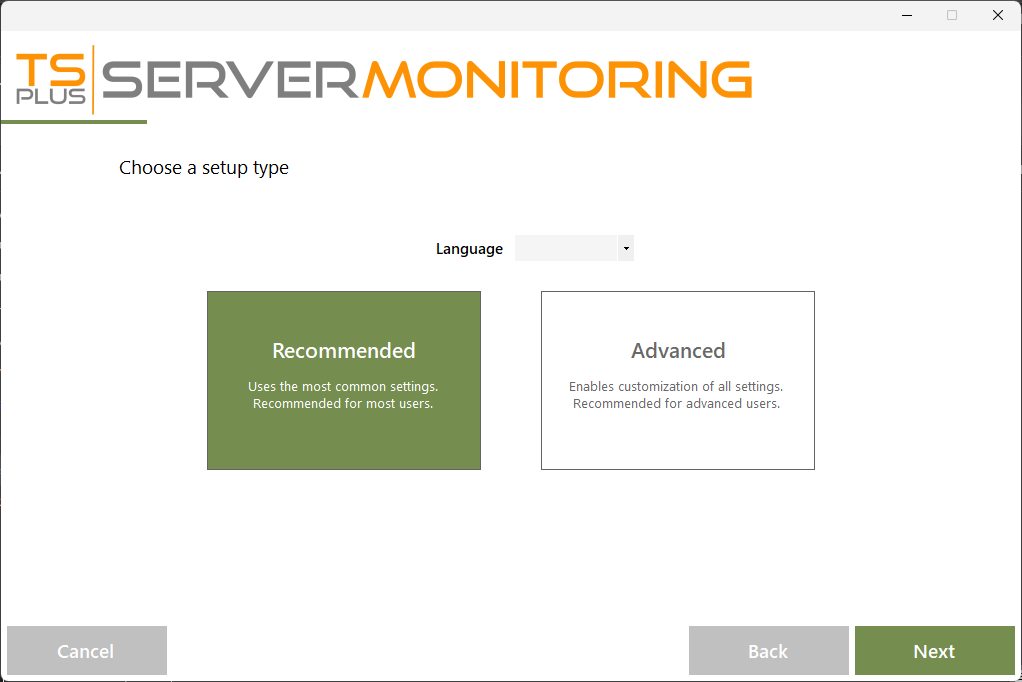 Instalador TSplus Server Monitoring