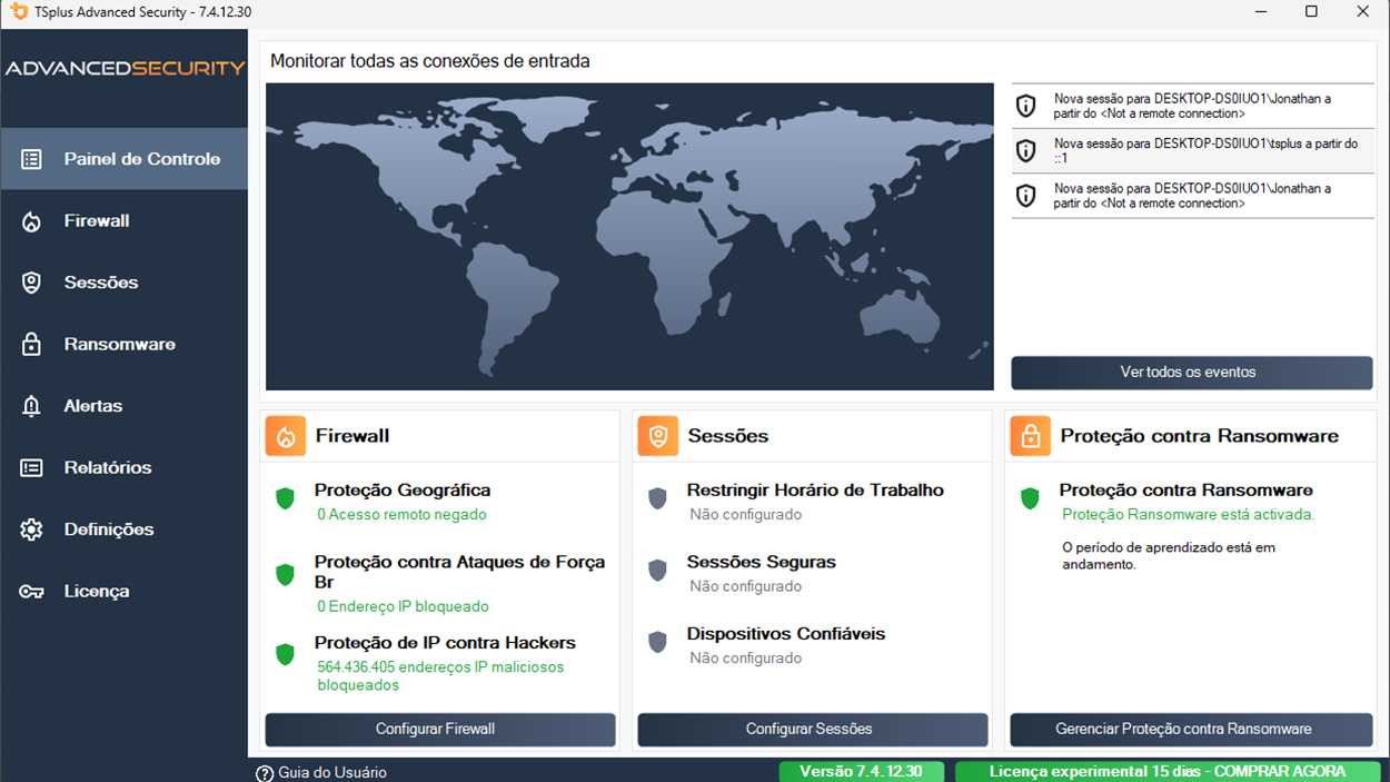 Níveis de segurança