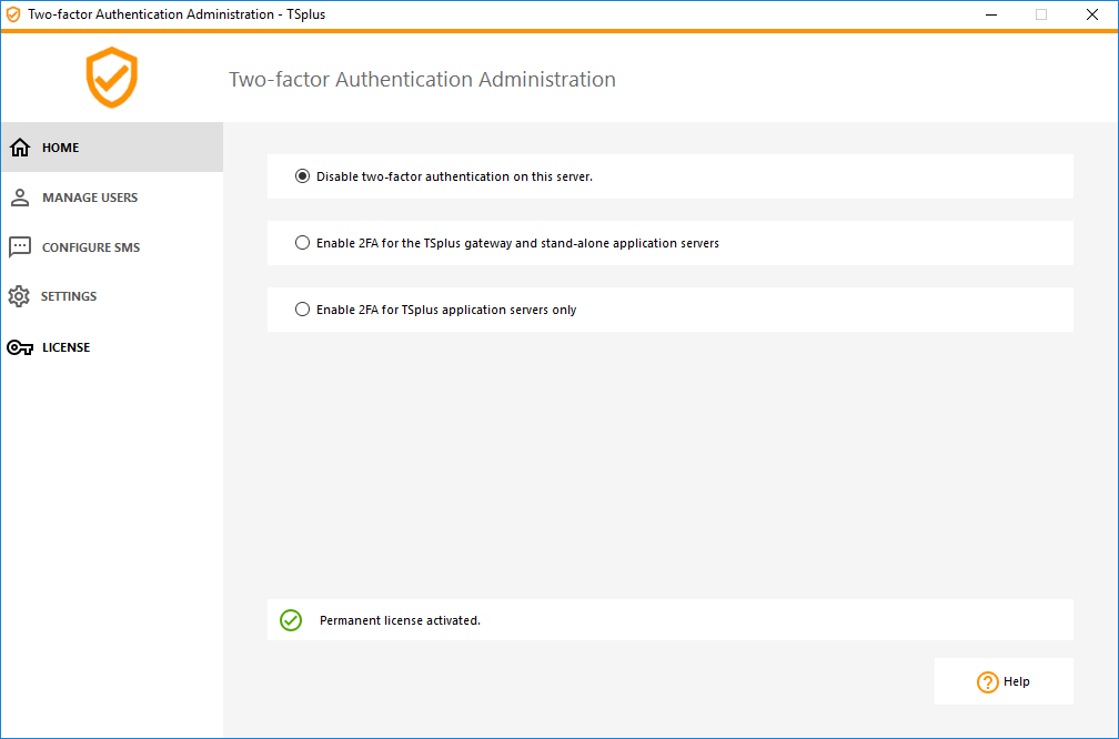 Two-factor Authentication is disabled
